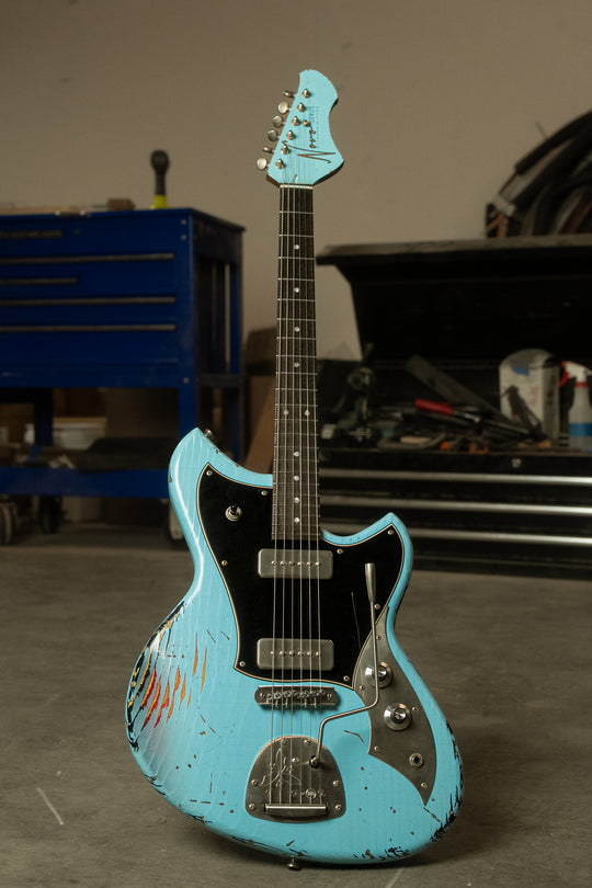 SERUS J - Daphne Blue over '64 3-Tone Burst | NAMM 26