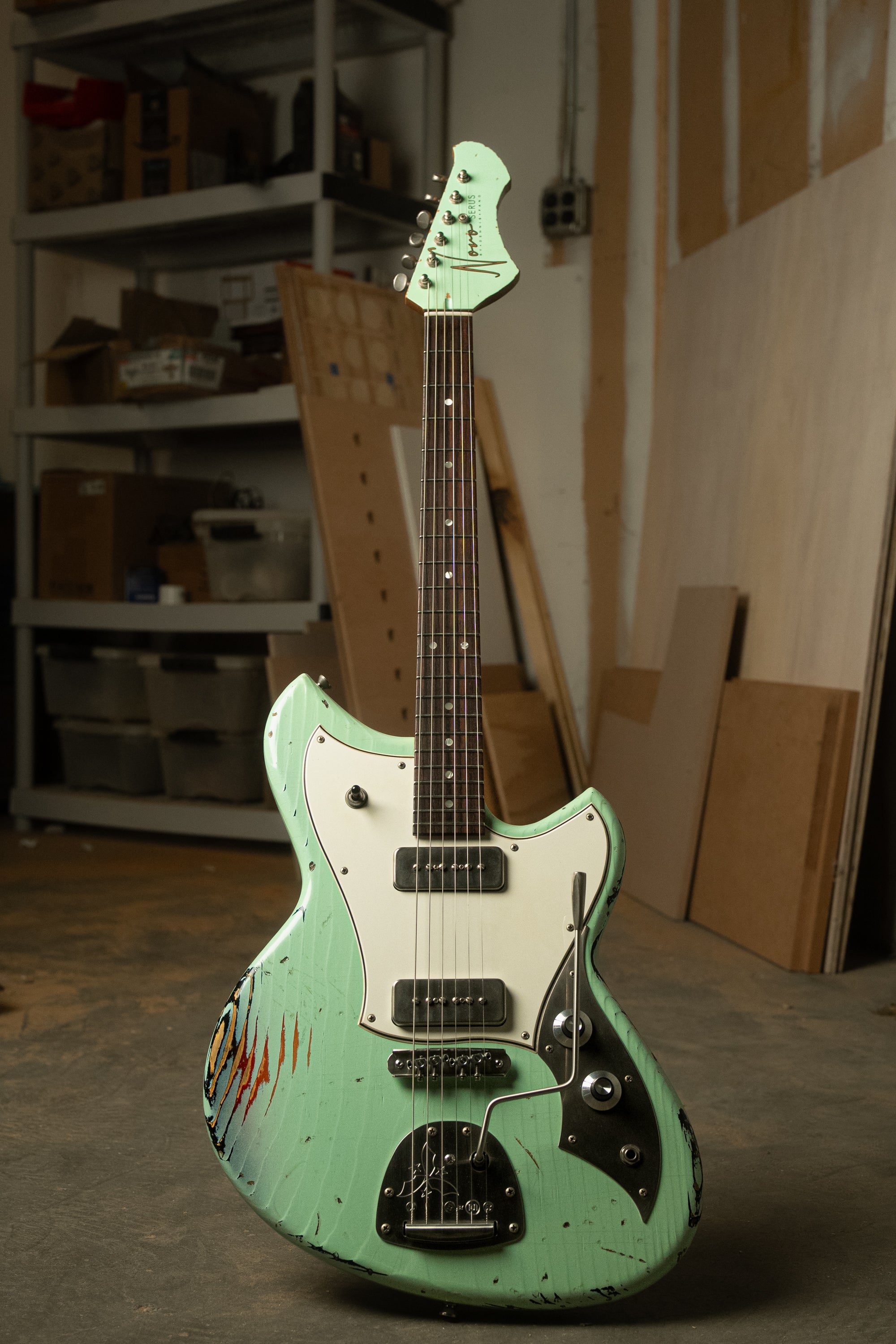 SERUS J - Surf Green over '64 3-Tone Burst | NAMM 26 – Novo Guitars