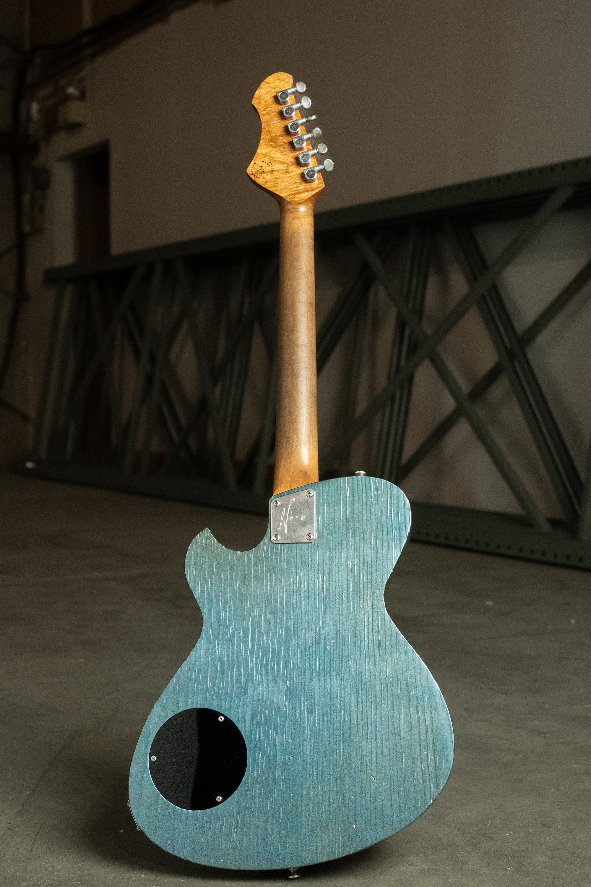 SOLUS H2 - Aged Pelham Blue | NAMM 26 – Novo Guitars
