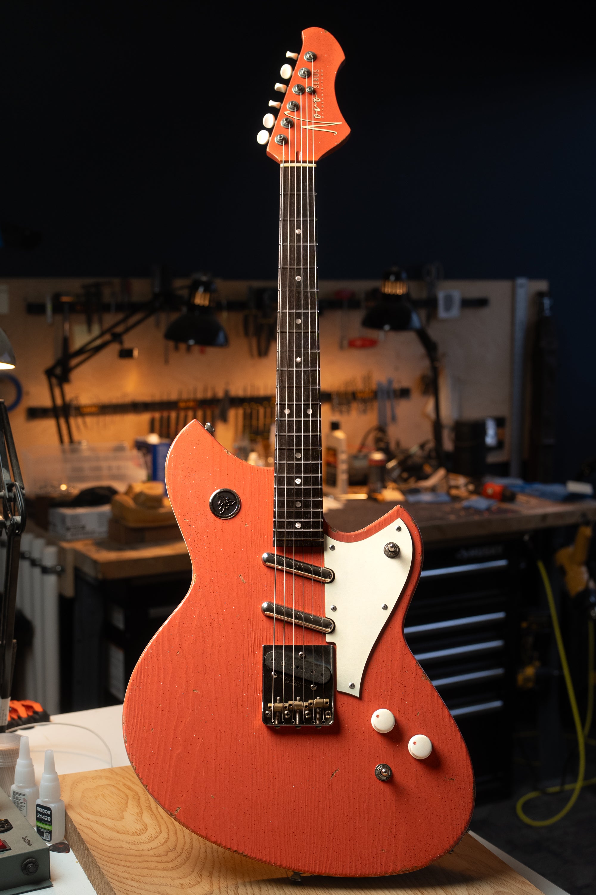 Chambered SERUS T - Tahitian Coral | Signature (1 of 3) – Novo Guitars