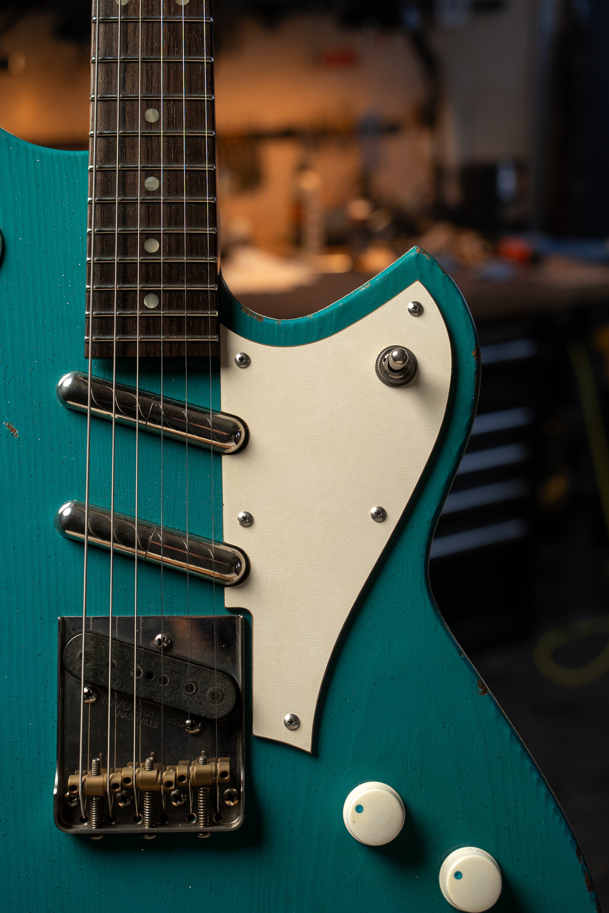 Chambered SERUS T - Taos Turquoise | Signature (3 of 3) – Novo Guitars