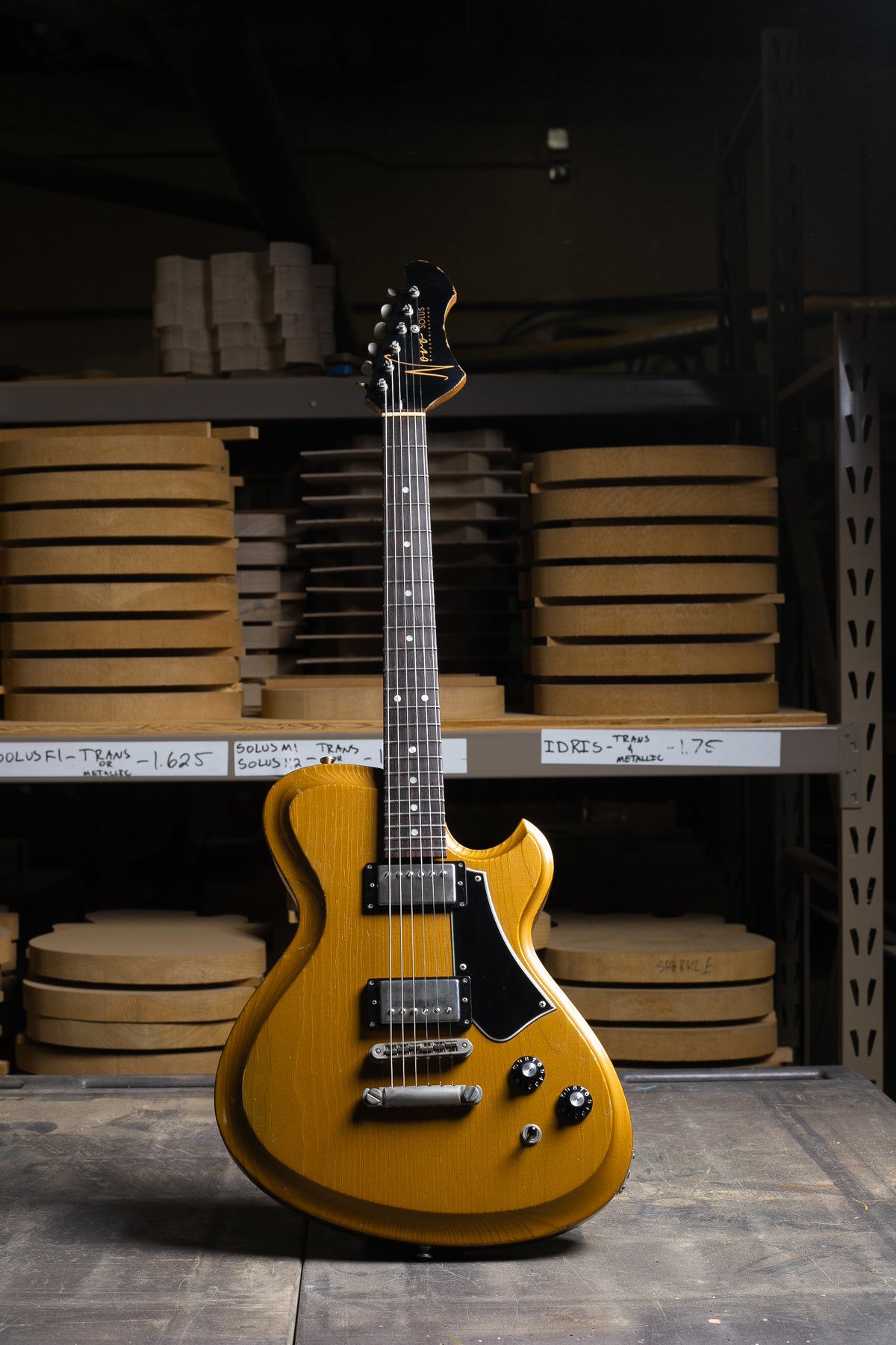 Novo Solus H2 in Gold Top Gold – Novo Guitars