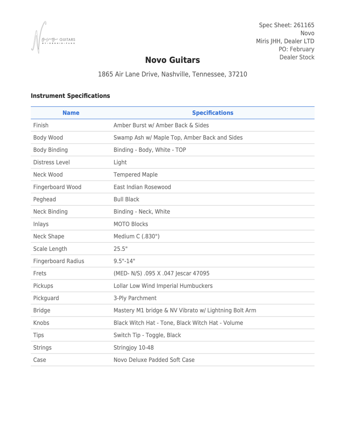 MIRIS J - Dealer LTD - Amber Burst | Dealer Stock